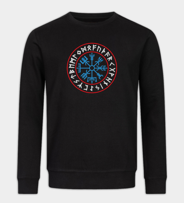 Vegvisir besticktes Sweatshirt