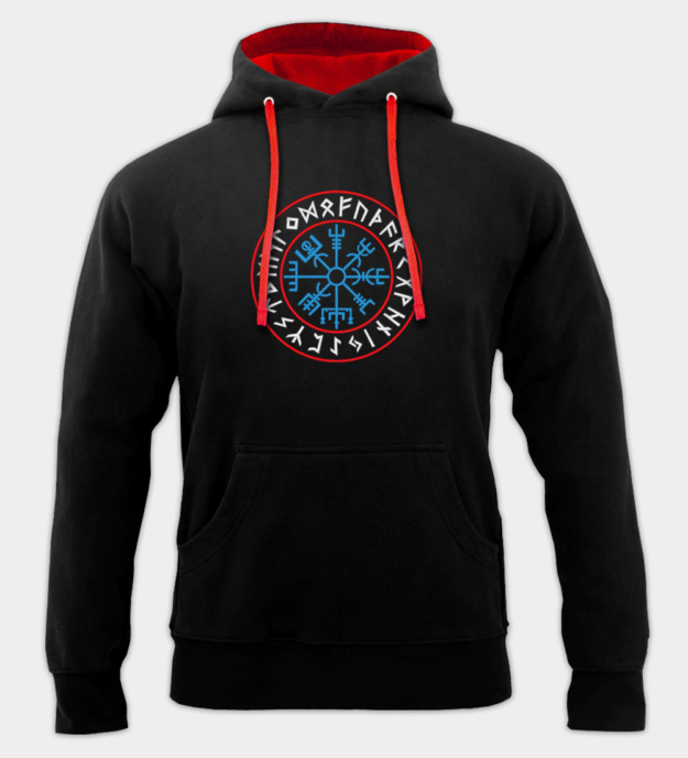 Vegvisir bestickter Hoodie