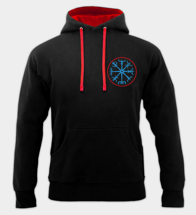 Vegvisir bestickter Hoodie