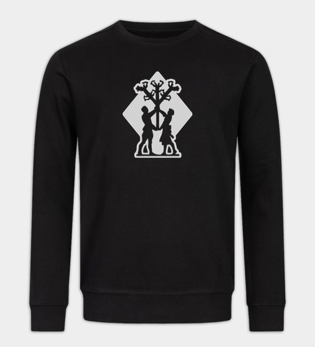 Algiz-Rune besticktes Sweatshirt